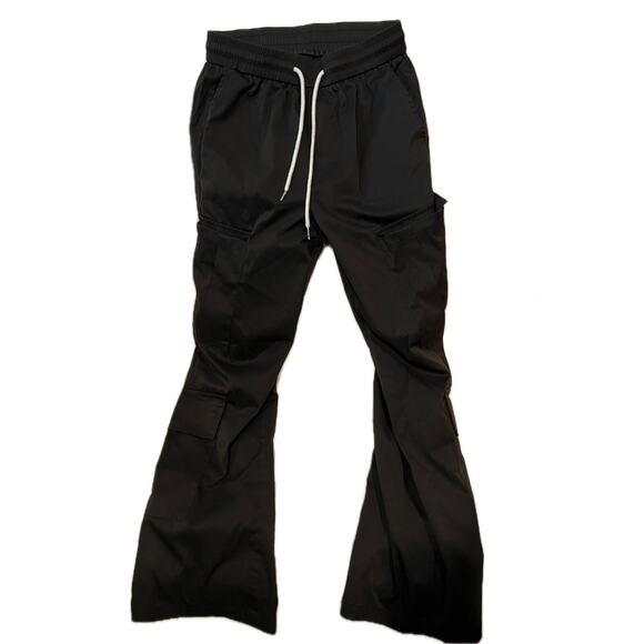 Manfinity Black Cargo Joggers Track Pants Mens S - Picture 1 of 3